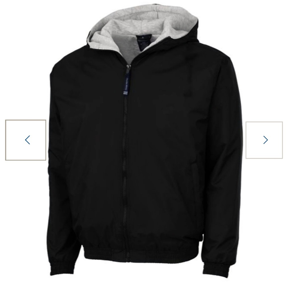 Charles River Wind & Water Resistant Full Zip Performer Jacket in black
